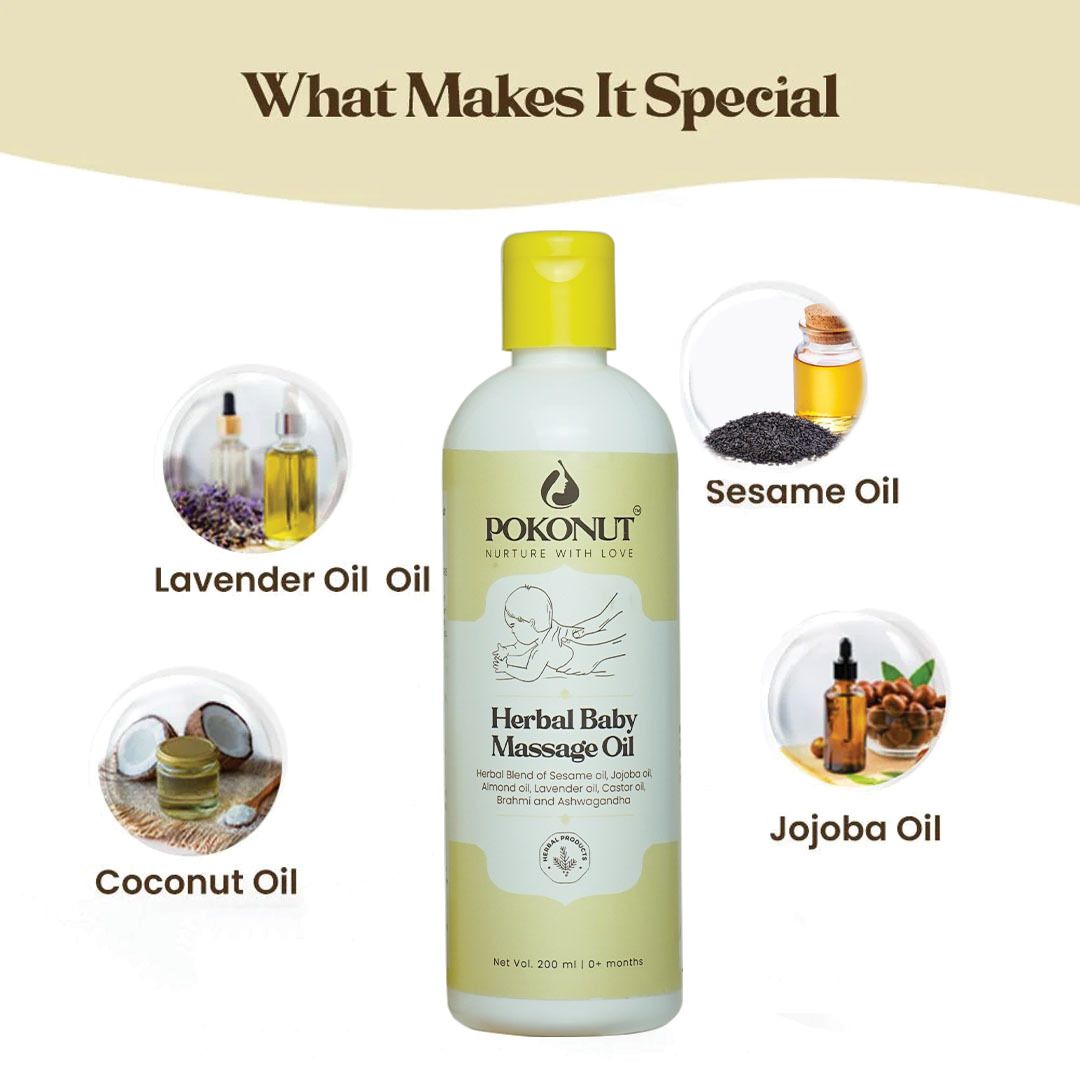 Herbal Baby Massage Oil-200ml